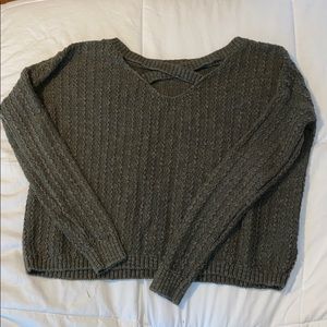 american eagle green sweater